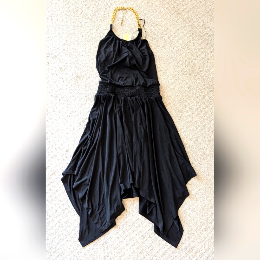 Michael Kors Black Dress with Gold Accent